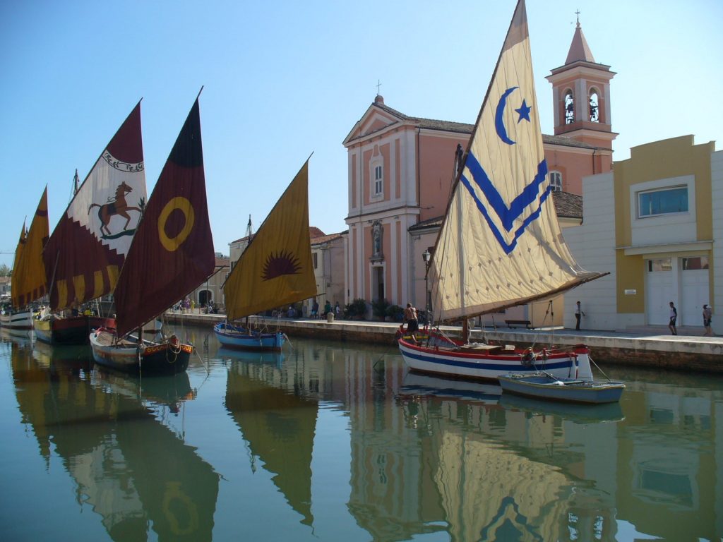 Der idyllische Hafen von Cesenatico.