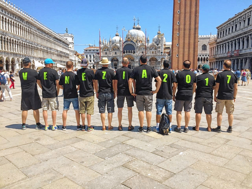 Viel Spaß hatten die bayerischen Basketballspieler bei ihrem Besuch in Italien.