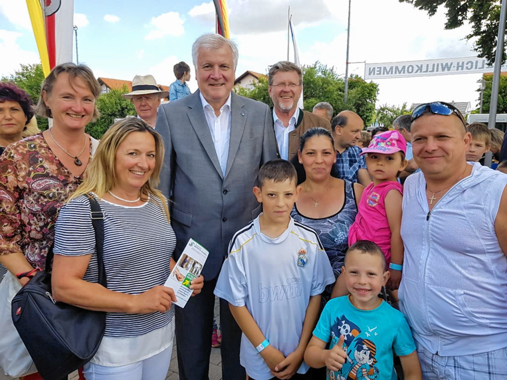 Den Minsterpräsidenten hautnah erlebten Familien aus Stadt und Landkreis Rosenheim.