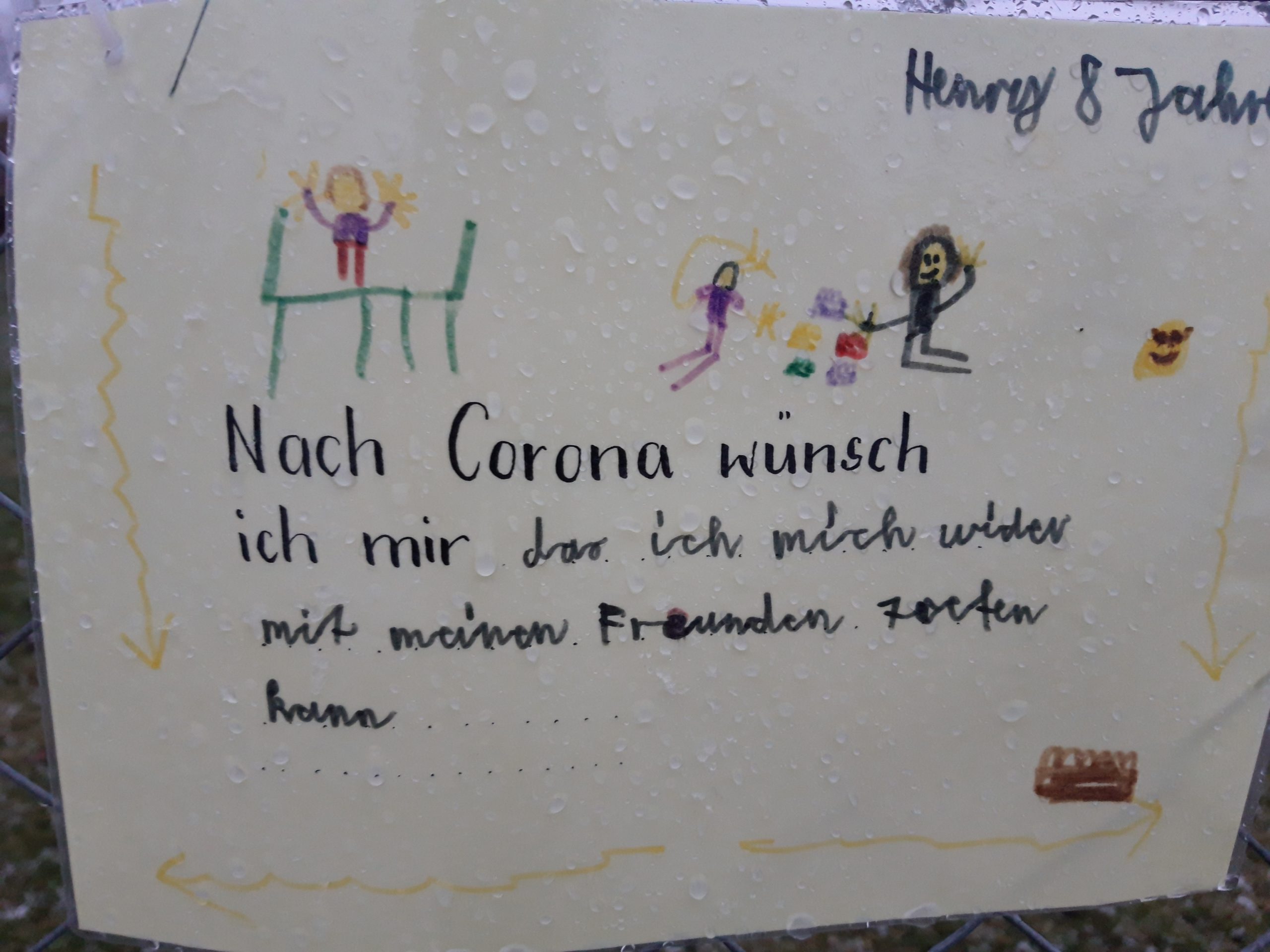 „Corona soll weggehen!“